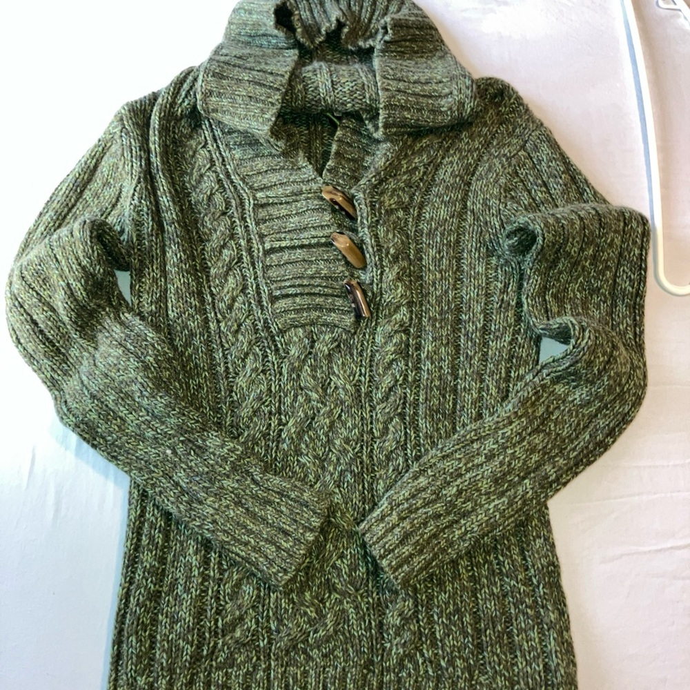 Old Navy Olive Cowl Neck Sweater